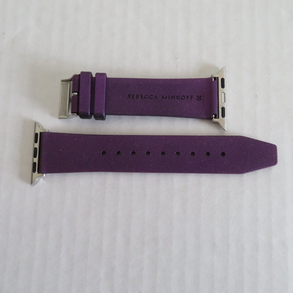 REBECCA MINKOFF 20mm Silicone Purple Watch Strap/Band, NWOT - Picture 2 of 7